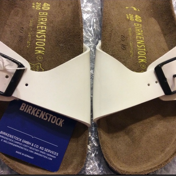 BIRKENSTOCK MADRID WHITE PATENT WOMENS US. 9N EU 40 - Picture 2 of 7